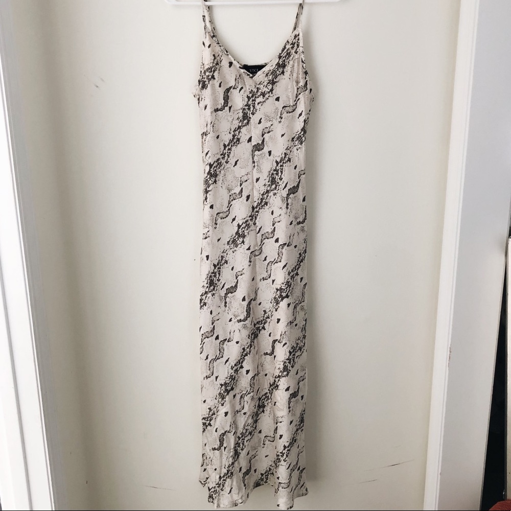 VICI midi snake print dress